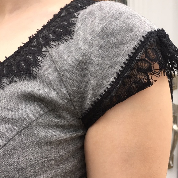 Rebecca Taylor dress with black lace accents - Picture 4 of 6